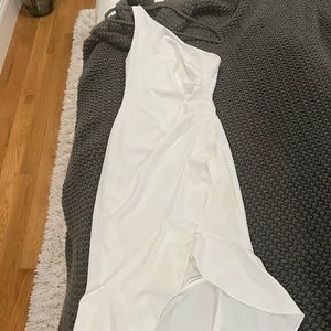 White Aqua wedding rehearsal dinner dress size 4